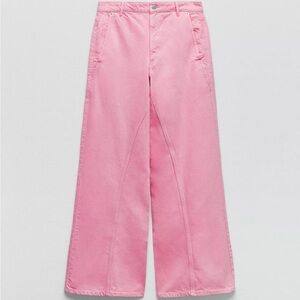 Zara Pink Flare Women's Jeans
